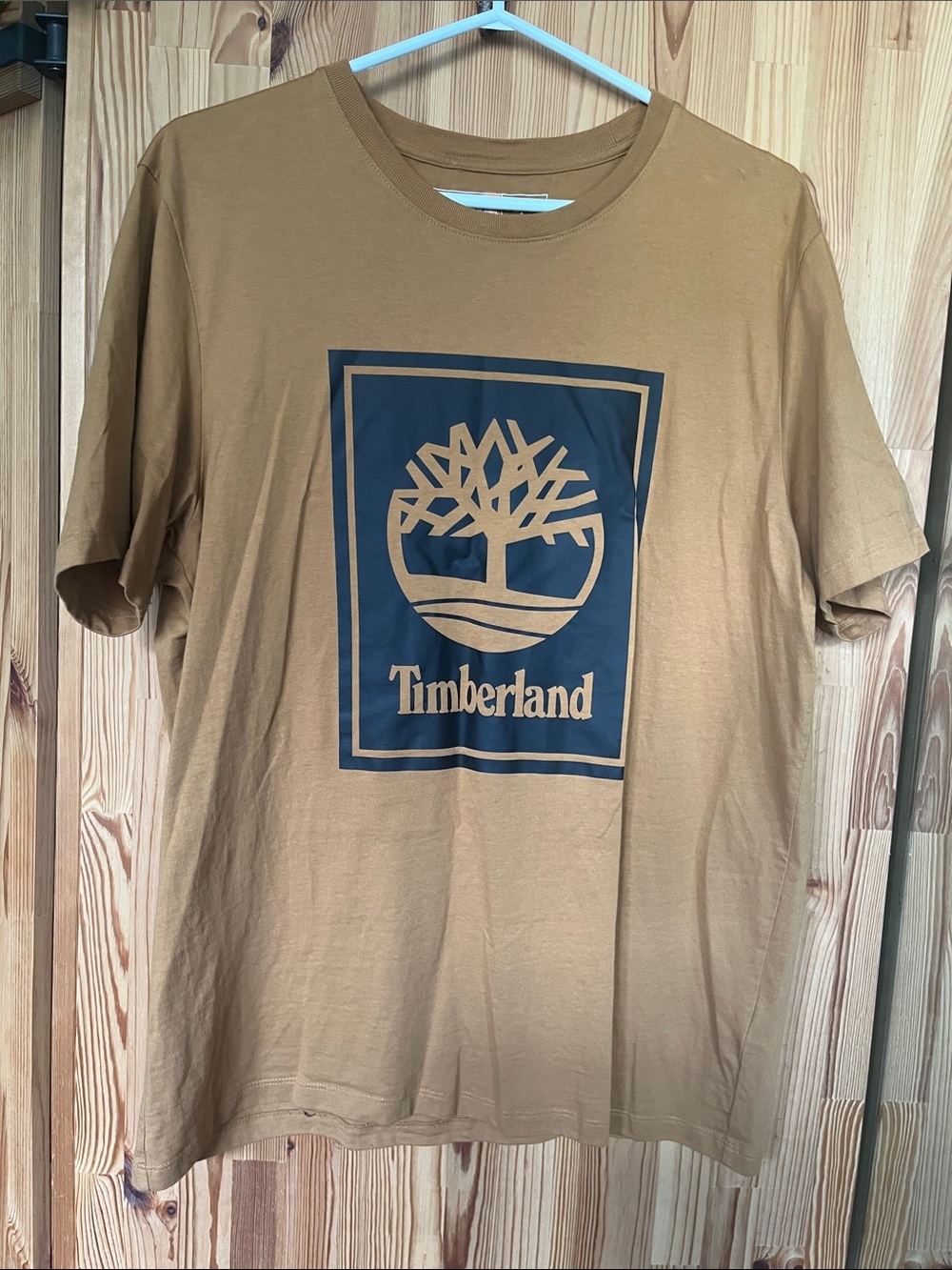 Timberland Tan Short-Sleeve Tee (size L)
